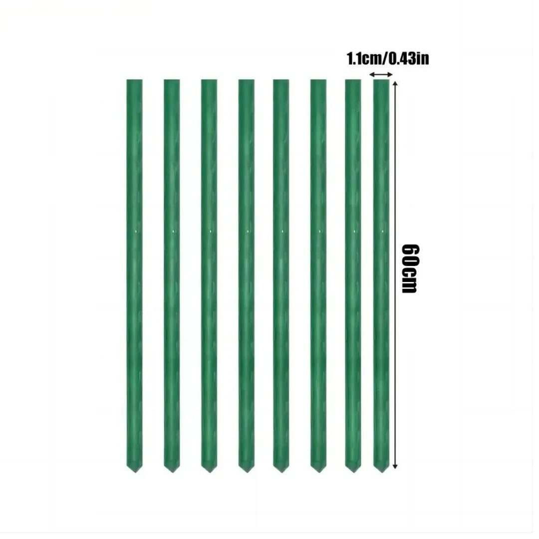 ECOSTAKA® VARILLAS SOPORTE DE ESCALADA PARA PLANTAS, VEGETALES Y HUERTAS EN ACERO