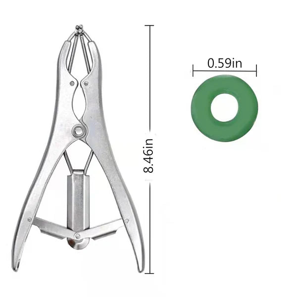 CastraVet® Dispositivo de castración y corte de cola + 50 anillos