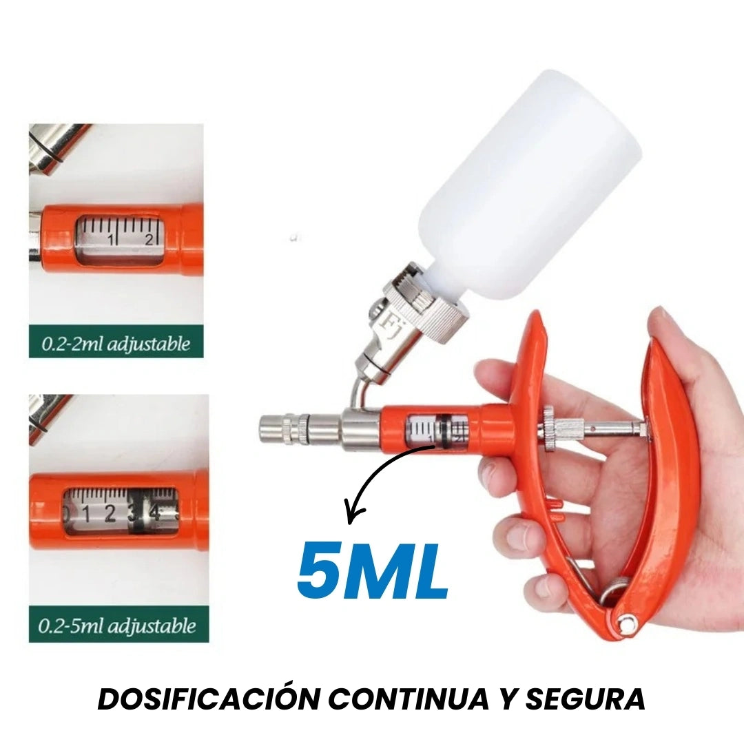 RAPIVAC® DISPOSITIVO DE INYECCION AJUSTABLE PARA VACUNACION ANIMAL 5ML