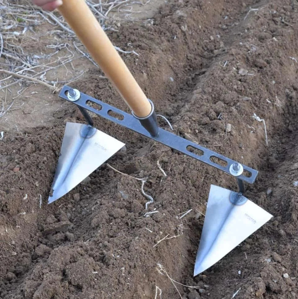 ARADUO® AZADA DOBLE PARA JARDINERIA Y ARADO EN SIEMBRA DE COSECHAS