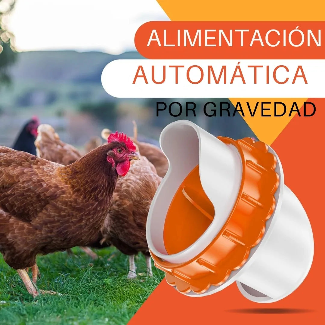 GRANODROP® COMEDERO PROFESIONAL AUTOMATICO PARA GALLINAS Y AVES DE CORRAL