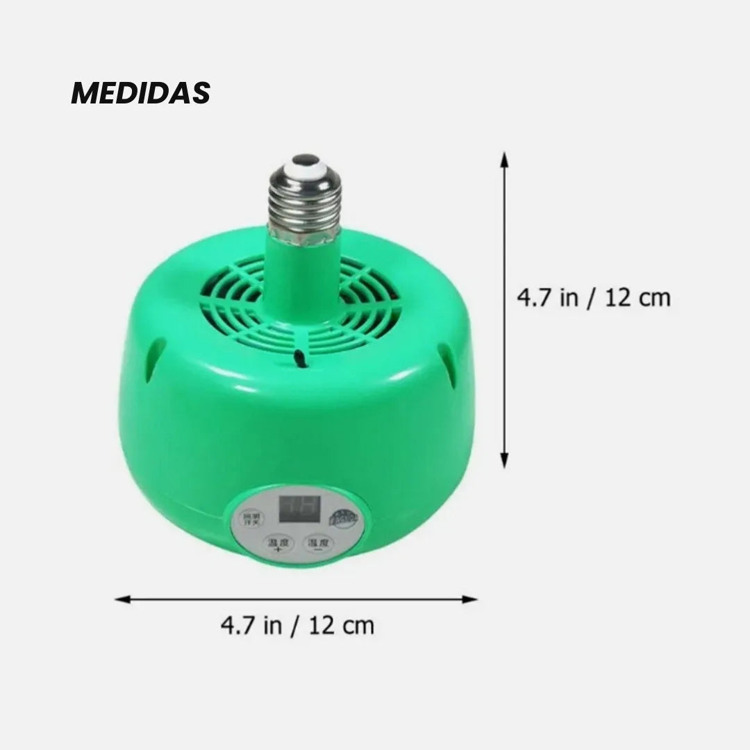 LUMICAMP® LAMPARA CALEFACTORA INTELIGENTE PARA GALPONES Y CRIADEROS