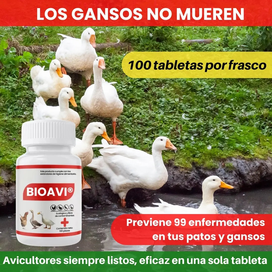 BIOAVI® FORMULA NATURAL PARA ELIMINAR GRIPE DE POLLO Y AVES / BASE DE RAIZ DE REGALIZ