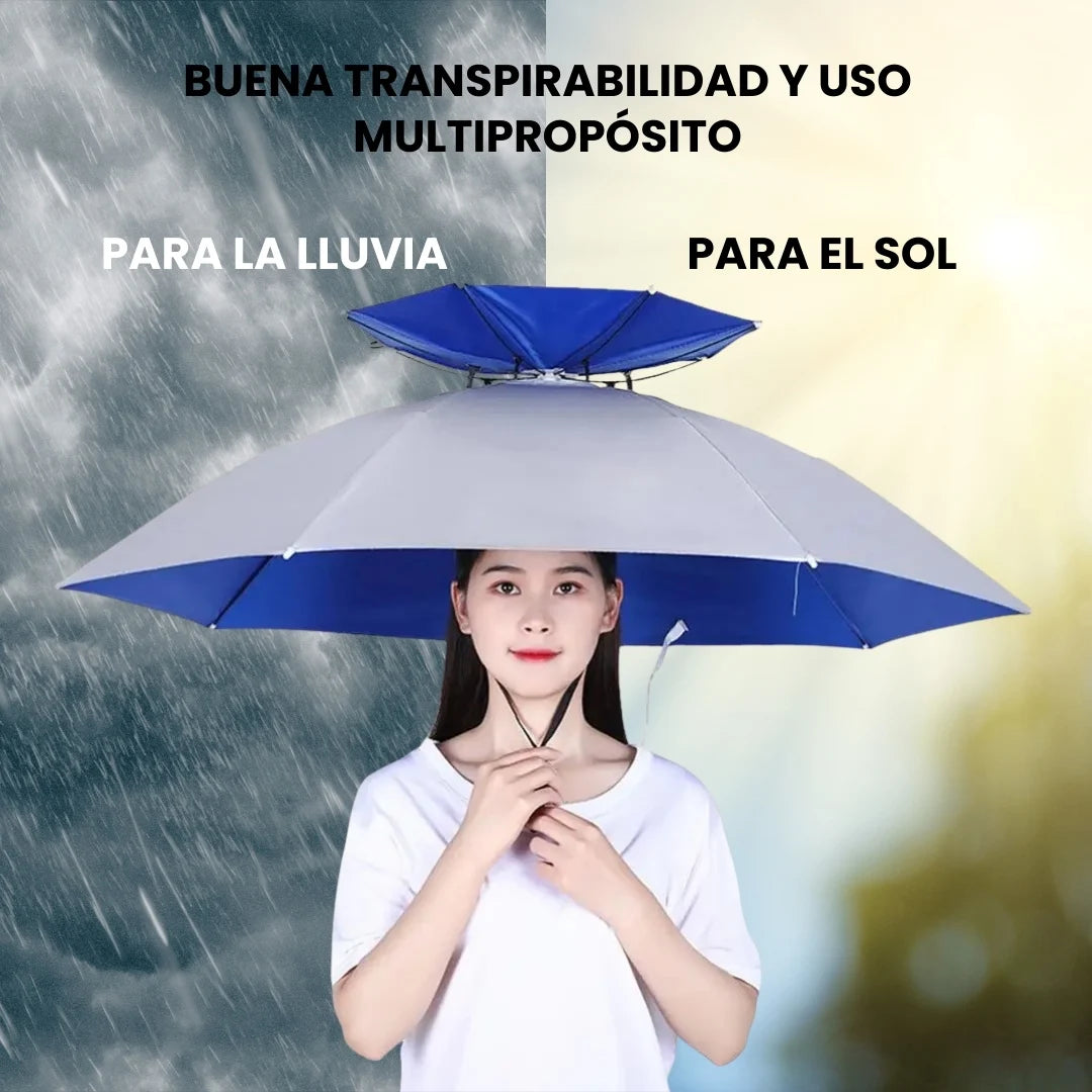 SOMBRAFIX® SOMBRERO SOMBRILLA IMPERMEABLE DOBLE FAZ DE 1 METRO