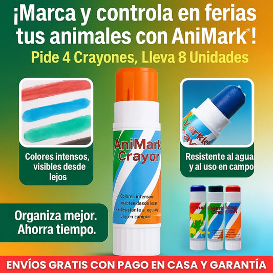AniMark® Oferta 4+4 🔥 Set de 8 marcadores de animales