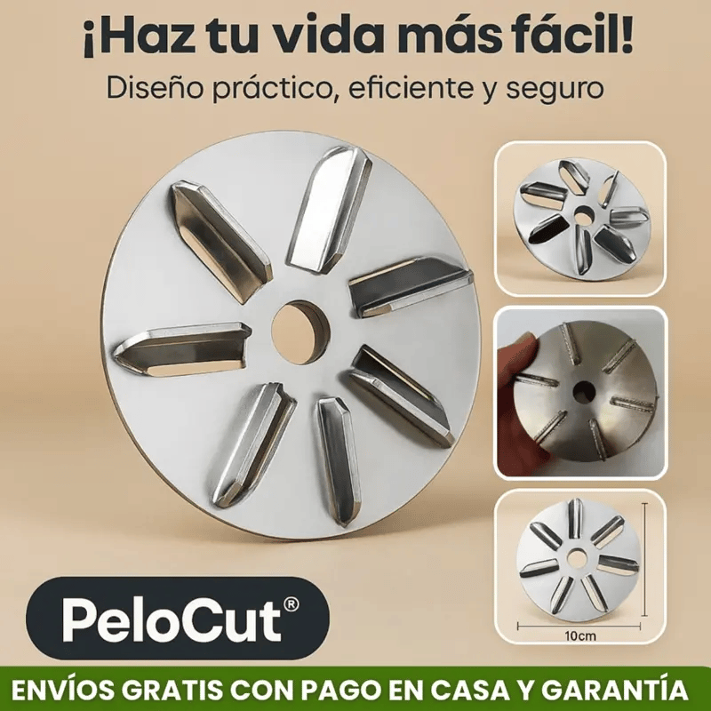 PELOSCUT® DISCO RASPADOR PARA QUITAR PELOS DE CERDOS, VACAS Y ANIMALES DE CORRAL