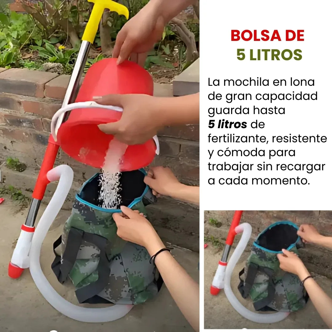 FERTIAGRO® DOSIFICADOR DE FERTILIZANTE PLEGABLE DE 5 LITROS, FERTILIZA RAPIDO Y FACIL TUS COSECHAS