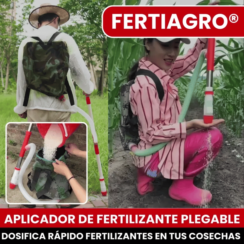 FERTIAGRO® DOSIFICADOR DE FERTILIZANTE PLEGABLE DE 5 LITROS, FERTILIZA RAPIDO Y FACIL TUS COSECHAS