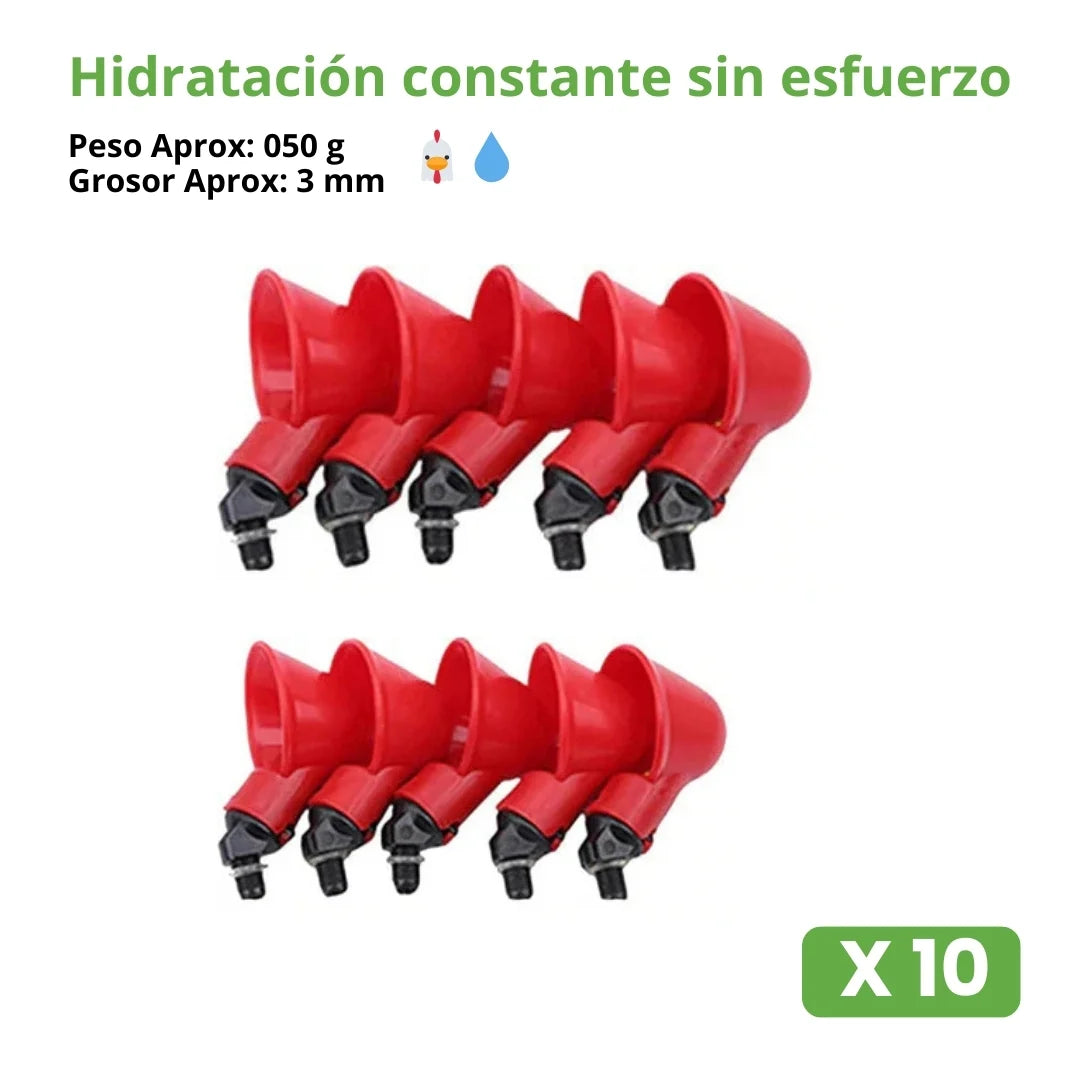 HYDROAVI® BEBEDERO AUTOMATICO PARA GALLINAS, POLLOS Y AVES DE CORRAL