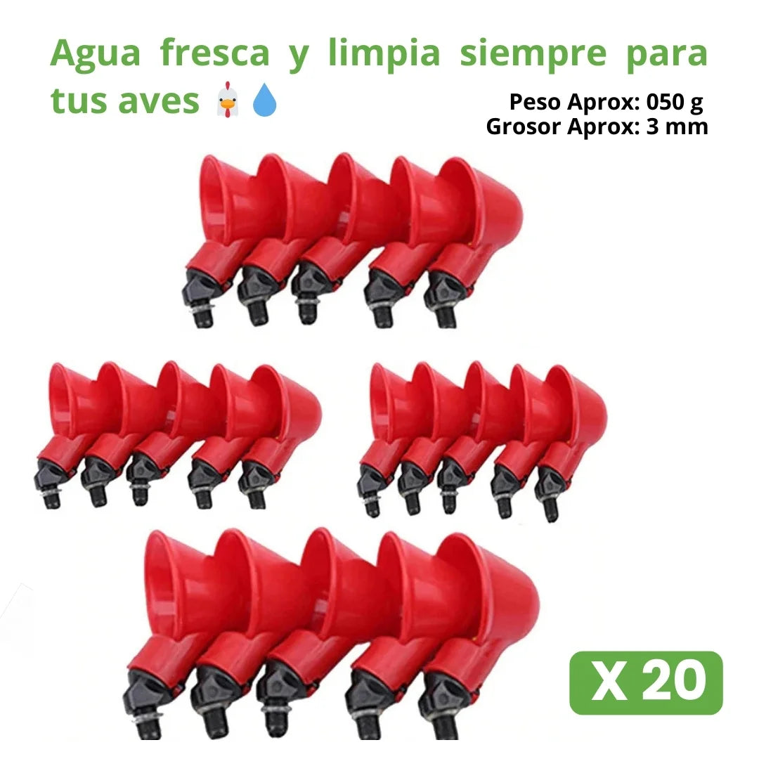 HYDROAVI® BEBEDERO AUTOMATICO PARA GALLINAS, POLLOS Y AVES DE CORRAL