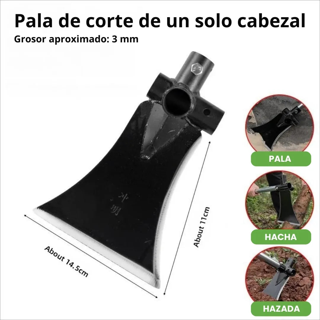 PICAAGRO® HOZ MULTIFUNCIONAL 3 EN 1: AZADA, PALA Y HACHA