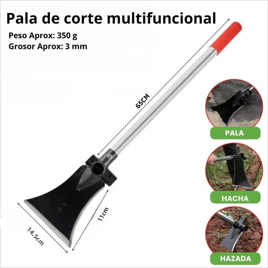 PICAAGRO® HOZ MULTIFUNCIONAL 3 EN 1: AZADA, PALA Y HACHA